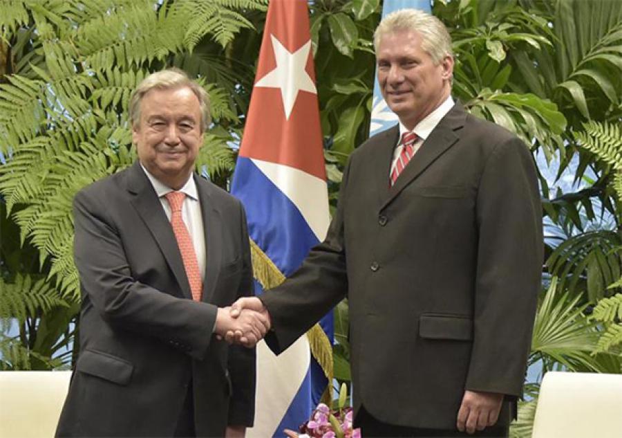 Letter from the President of the Republic of Cuba, Miguel Díaz-Canel Bermúdez, to the Secretary General of the United Nations, Antonio Gutérres.