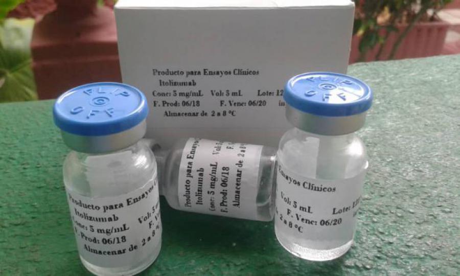 El Itolizumab es una molécula que se desarrolló en el CIM para el tratamiento de linfomas y leucemias, y que se emplea en el tratamiento de la COVID-19. Foto: Cortesía del CIM