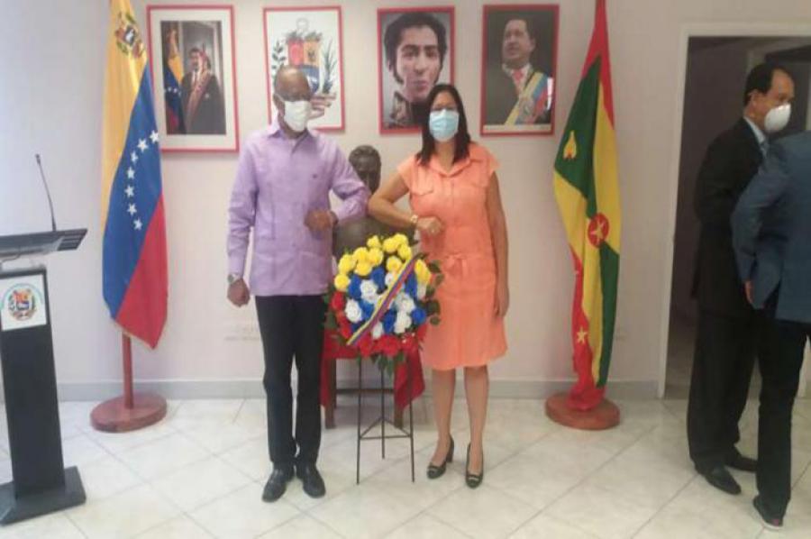 David resaltó en el homenaje los principios básicos de cooperación, integración y unidad que distingue las relaciones entre su país y estas naciones hermanas