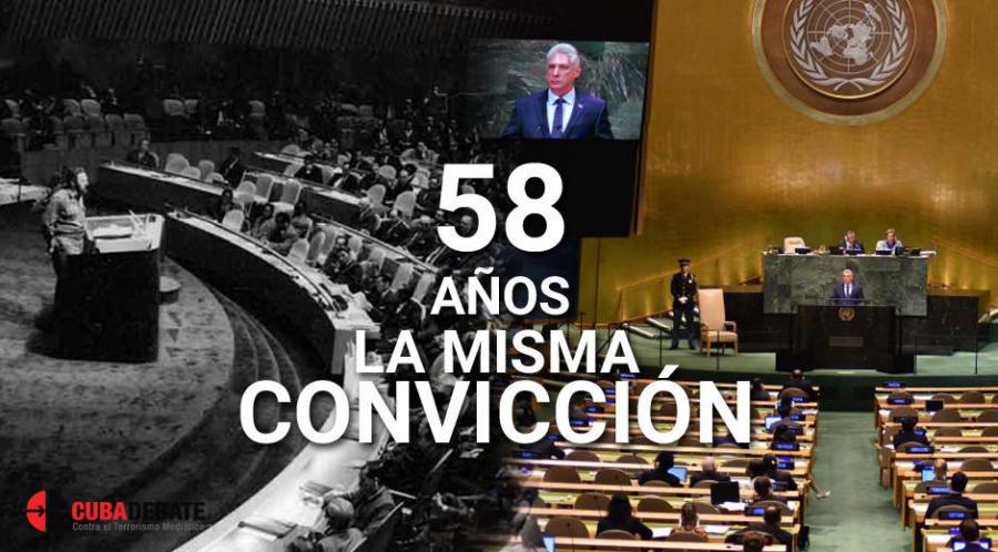Díaz-Canel en ONU: ¡Aquí está la Revolución Cubana, fiel a sus principios!