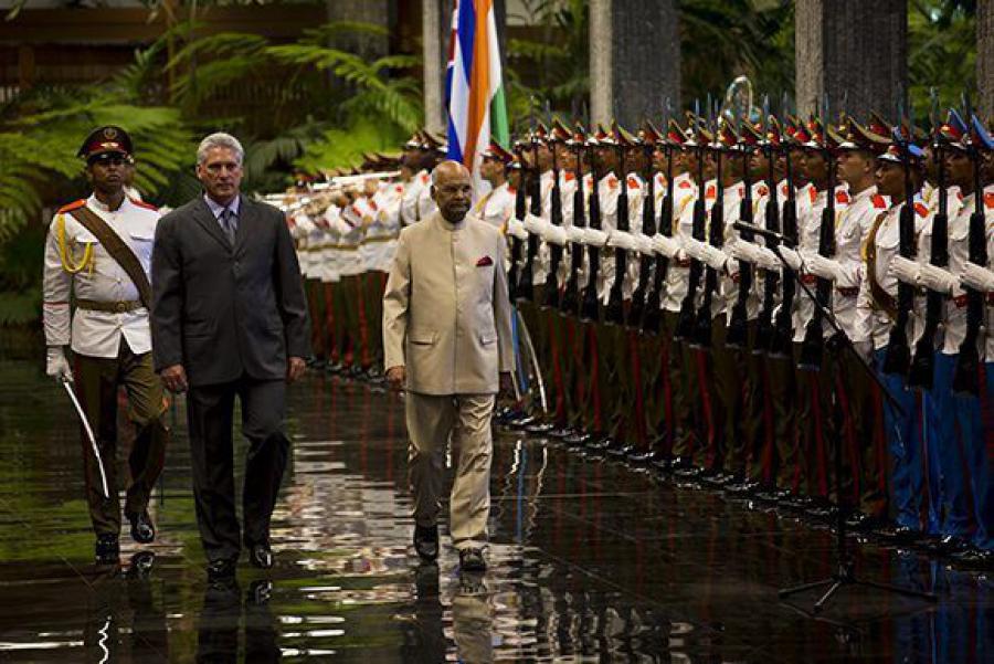 Recibió Díaz-Canel al Presidente de la India