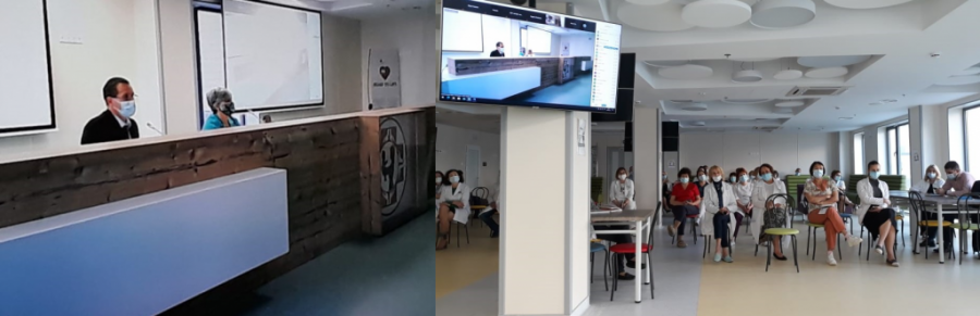 Embajadora de Cuba en Ucrania visitó el hospital Okhmatdit