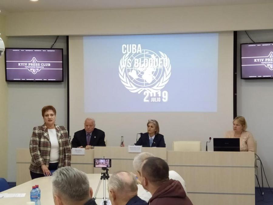 Cuba denuncia en Ucrania recrudecimiento del bloqueo impuesto por los Estados Unidos. Cuba denuncia en Ucrania recrudecimiento del bloqueo impuesto por los Estados Unidos.