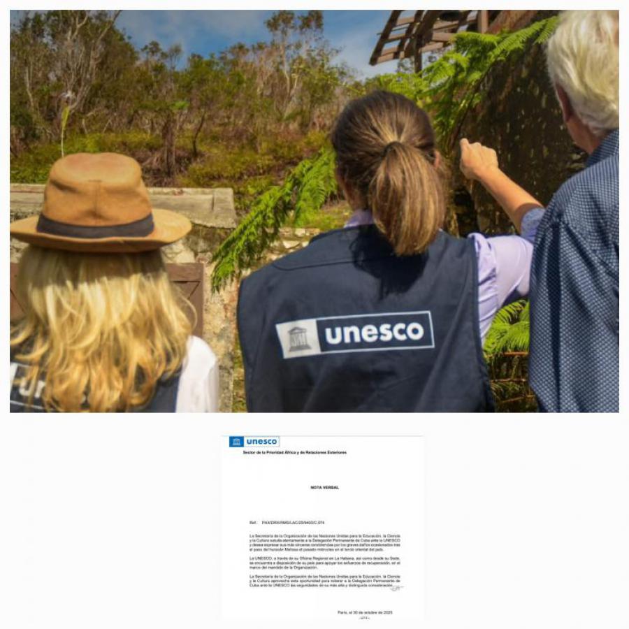 Apoya la UNESCO recuperación en Cuba tras el paso del huracán Melissa Apoya la UNESCO recuperación en Cuba tras el paso del huracán Melissa