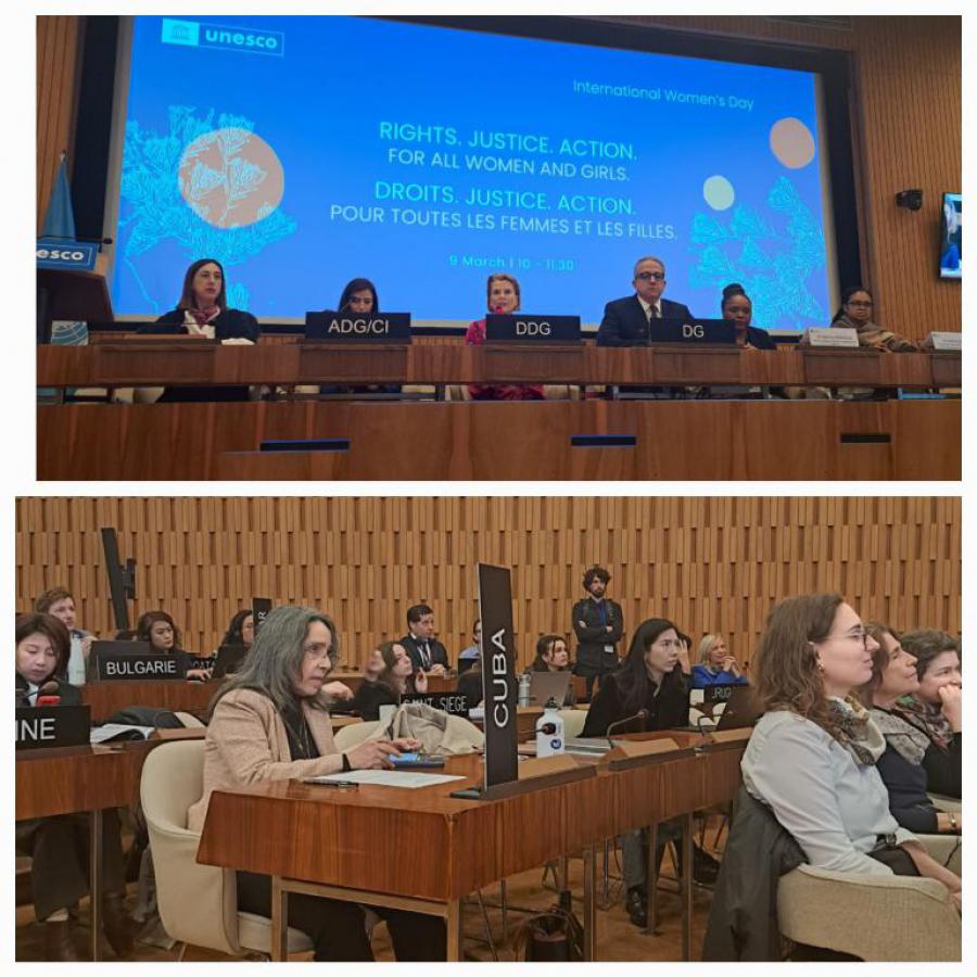Cuba dénonce l'impact du blocus américain sur la vie des femmes cubaines lors d'un événement de haut niveau à l'UNESCO pour la Journée internationale des femmes Cuba dénonce l'impact du blocus américain sur la vie des femmes cubaines lors d'un événement de haut niveau à l'UNESCO pour la Journée internationale des femmes