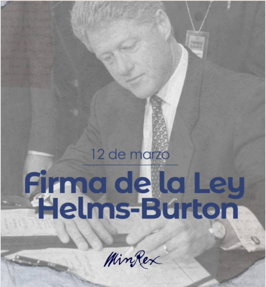 Cuba recuerda implementación de Ley Helms-Burton