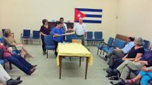 Encuentro de la diputada Gladys Mercedes López Bejerano con miembros de la solidaridad en Ottawa