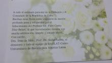 Baylat envía condolencias ante el fallecimiento del Doctor en Ciencias Fidel Ángel Castro Díaz–Balart