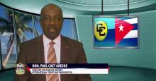 Declaraciones del Ministro de RR.EE de Antigua y Barbuda el dia CARICOM-Cuba