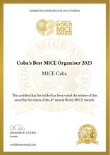 Cuba mejor en World MICE Awards 2023