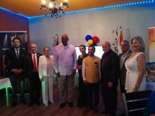 Participo Embajador Cubano en recepcion de Bienvenida al Alto Comisionado de La India para el Caribe Oriental Dr. Amit Telang