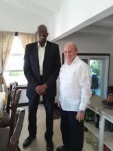Recibe Embajador Cubano al Director Ejecutivo de la Camara de Comercio e Industrias de Antigua y Barbuda