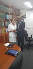 Intercambio con lider politico del UPP, Harold Lovell