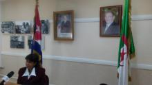 Embajadora de Cuba en Argelia, Clara Margarita Pulido Escandell, concede entrevista a Radio Argelia Internacional