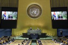 Intervención del presidente de la República de Cuba, Miguel Díaz-Canel Bermúdez, en el Debate General del 75 Período Ordinario de Sesiones de la Asamblea General de las Naciones Unidas