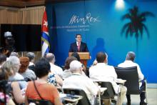 Comparece Canciller cubano ante la prensa nacional y extranjera acreditada