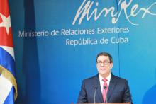 Conferencia de prensa ofrecida por el Ministro de Relaciones Exteriores de Cuba