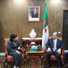 Recibe Presidente de la Asamblea Popular Nacional de Argelia a Embajadora de Cuba Recibe Presidente de la Asamblea Popular Nacional de Argelia a Embajadora de Cuba