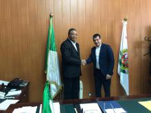 Miembro del Secretariado PCC sostuvo un encuentro amistoso con el Secretario General de la Unión General de Trabajadores Argelinos