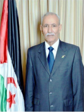 Président sahraoui salue Miguel Díaz-Canel à la suite de son élection comme président de Cuba Président sahraoui salue Miguel Díaz-Canel à la suite de son élection comme président de Cuba