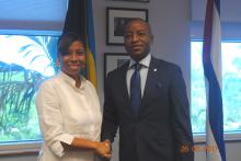 New Minister of Foreign Affairs of The Bahamas receives the Cuban Ambassador