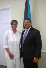 Cuban Ambassador exchanges with new Deputy Prime Minister of The Bahamas
