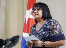 Declaraciones a la prensa de la Viceministra de Relaciones Exteriores de la República de Cuba, Anayansi Rodríguez Camejo, sobre cambio de fecha en la presentación de la resolución cubana contra el bloqueo