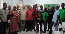Leaders of the solidarity movements with the ambassadors.