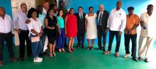 Representantes de la directiva de la Asociación de Cubanos Residentes ¨Mártires de Barbados¨ y colaboradores cubanos, con el Ministro Bruno Rodríguez Parrilla.