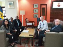 Delegación cubana al Primer Foro Africano-Caribeño de Comercio e Inversiones en Barbados.