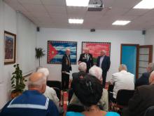 Conmemoran trabajadores de la misión diplomática cubana en Belarús, junto a veteranos belarusos el Aniversario 66 del Asalto al Cuartel Moncada 