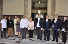 La diputada Ana María Mari Machado, vicepresidenta de la Asamblea Nacional del Poder Popular (ANPP), recibió este martes a Evgeny Shestakov, viceministro de Relaciones Exteriores de la República de Belarús, quien se encuentra en Cuba por razones de trabajo.