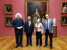 Recibe el Director General del Museo Nacional de Arte de Belarús al Embajador de Cuba