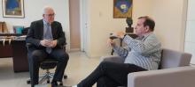 Visita Fernando González, presidente del Instituto Cubano de Amistad con los Pueblos, la Universidad de Belém. 