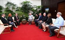 Presidente de Cuba sostienen encuentro con delegación del Ministerio de salud de Brasil