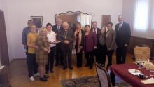 Nuncio Apostólico en Bulgaria, S.E. Sr. Anselmo Pecorari, visita la Embajada de Cuba en Sofía.