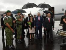 Llegó el Presidente Díaz-Canel a México.