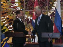 Recibió Díaz-Canel al Presidente del Gobierno de la Federación de Rusia.