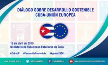 Celebrarán Cuba y la Unión Europea diálogo sobre Desarrollo Sostenible.