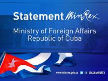 DECLARATION OF THE MINISTRY OF FOREIGN AFFAIRS  OF CUBA.