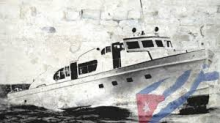Across the waves, a ship of hope. Across the waves, a ship of hope.