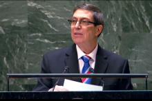 DISCOURS DE M. BRUNO RODRÍGUEZ PARRILLA, MINISTRE DES RELATIONS EXTÉRIEURES DE LA RÉPUBLIQUE DE CUBA, À LA PRÉSENTATION DU PROJET DE RÉSOLUTION A/RES/78/L.5