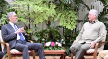 Encuentro con secretario general del Partido Movimiento Izquierda Unida de República Dominicana