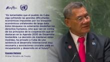 Tuvalu, contra el bloqueo a Cuba