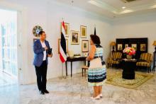 Foto tomada en una encuentro con embajadores asiáticos en la Residencia del Embajador tailandés en Cambodia
