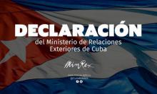 Declaración del Ministerio de Relaciones Exteriores