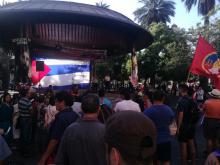 Acto en Plaza de Armas