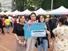 Estudiantes cubanos se pronuncian contra el bloqueo en Festival Universitario en Beijing.
