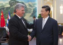 Presidente chino felicita a Miguel Díaz-Canel por su elección como nuevo Presidente de Cuba
