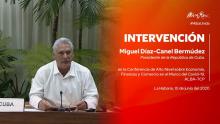 Palabras del Presidente de la República de Cuba Miguel Díaz-Canel en la conferencia virtual de alto nivel del ALBA-TCP